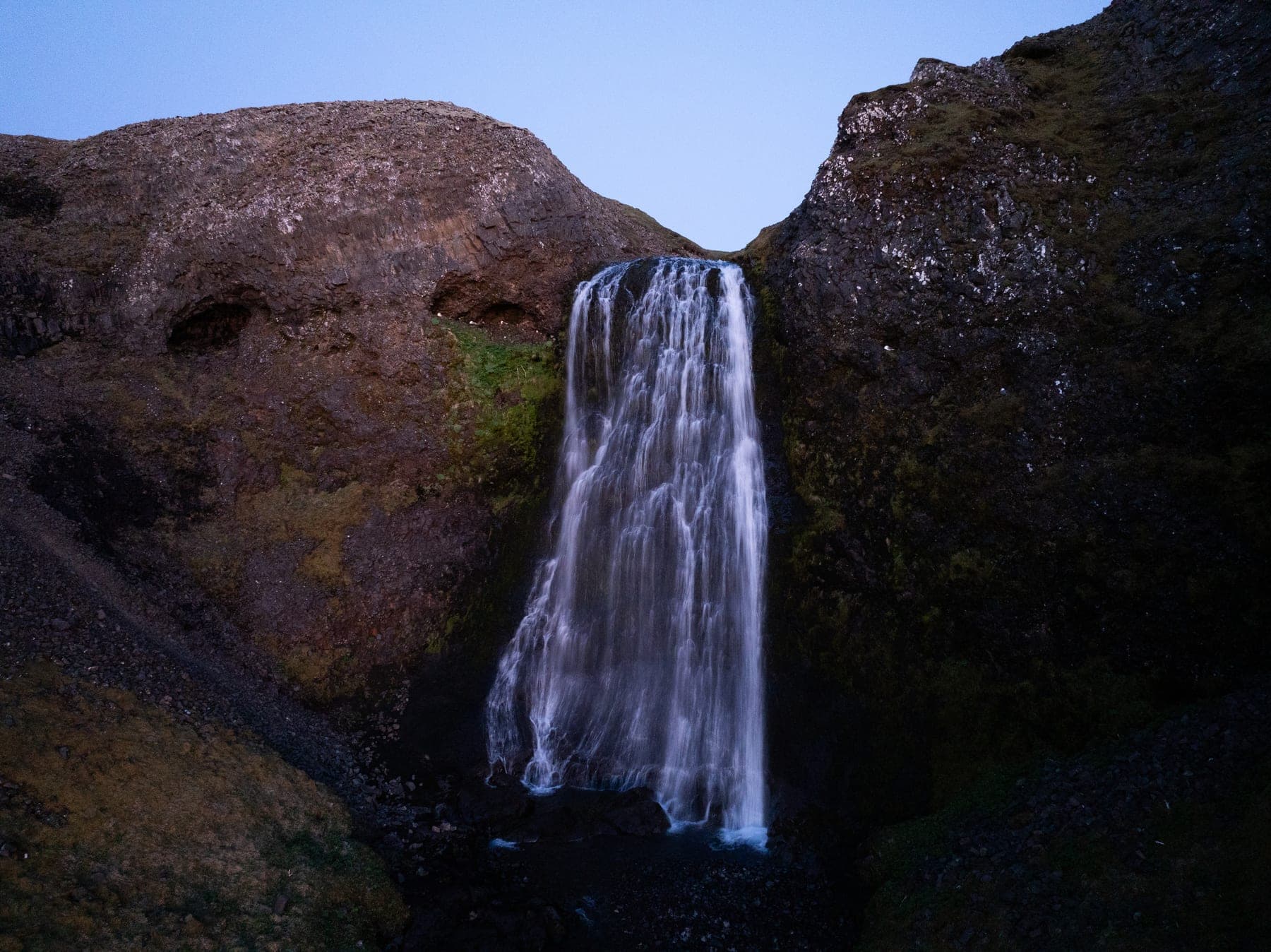 Glacial waterfall on the Snæfellsnes Peninsula
