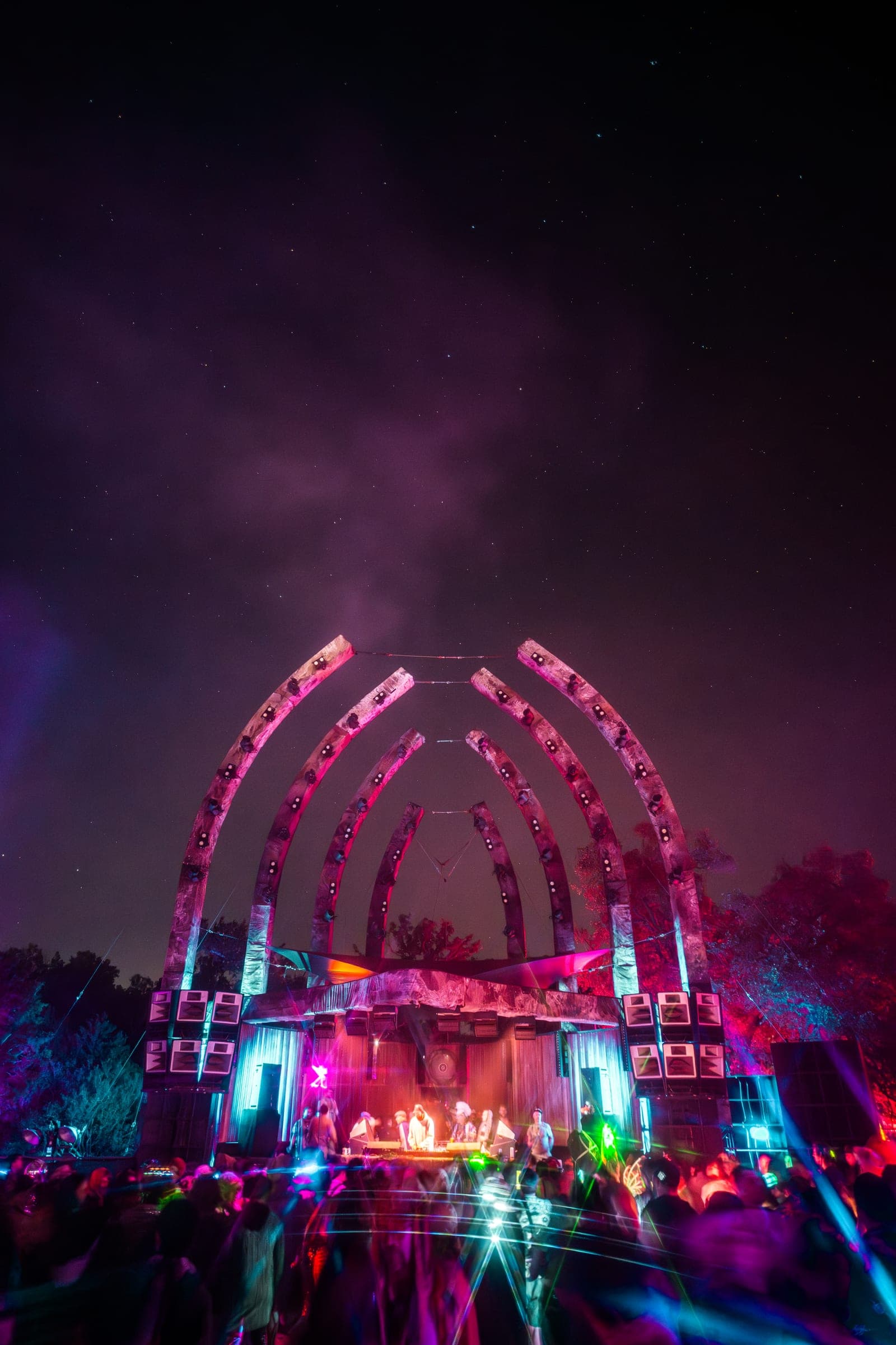 Live music performance on the festival site